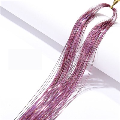 Прядь для волос блестящая розовая "Блум", WINX