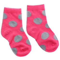 Детские носки 3-5 лет 15-18 см "Горошек" Розовые