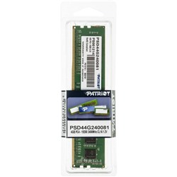 Память DDR4 4Gb 2400MHz Patriot PSD44G240081 RTL PC4-17000 CL15 DIMM 260-pin 1.5В sing rank