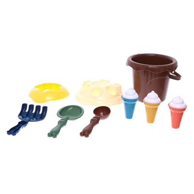 Песочный набор «Делаем мороженое», 9 предметов, цвета МИКС