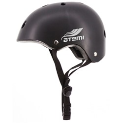 Шлем защитный подростковый Atemi AH07BM, цвет черный, размер окруж 52-56 см, М 8-15 лет