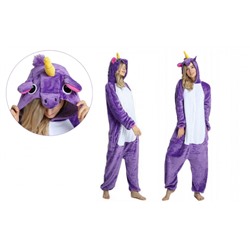 Кигуруми для взрослых пижамка Единорог фиолет