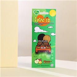 Ароматизатор воздуха LOVE IS...Яблоко-Лимон, картон