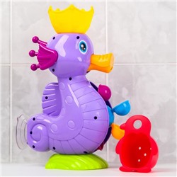 Набор игрушек для игры в ванне «Мельница. Морской конёк», на присоске