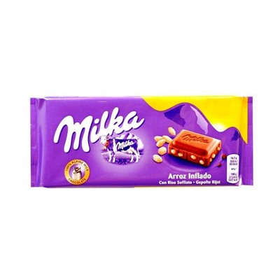Шоколад Milka Crispy Rise  100гр (плитка) (Германия) арт. 816136