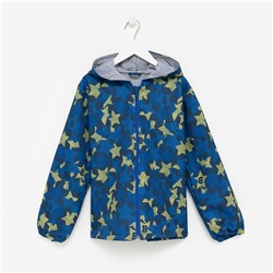 Куртка Ветровка для мальчика, цвет синий, рост 104-110 см