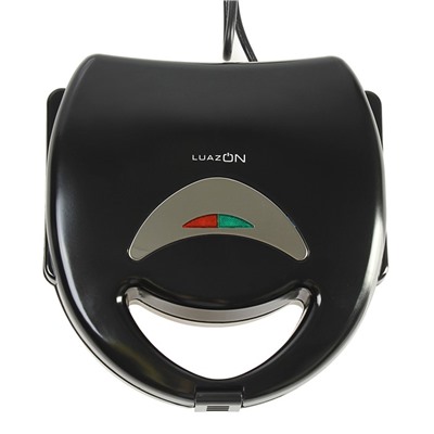 Вафельница LuazON LT-12 "Плоские вафли", 750 Вт, антипригарное покрытие, черная