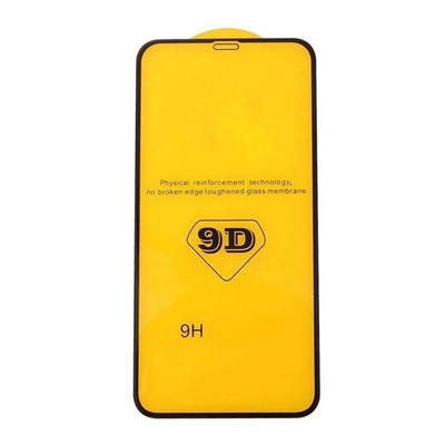 Защитное стекло iPhone XR/11 (черный) 9D тех.упаковка