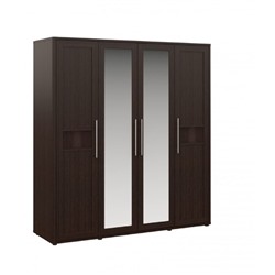 Шкаф 4-х дверный «Токио», 2000 × 590 × 2140 мм, цвет венге