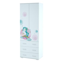 Шкаф для одежды Тойс 802х460х2176 белый/Little Pony