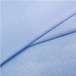 Ткань на отрез полулен 150 см 70020 цвет голубой