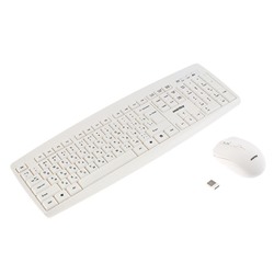 Комплект клавиатура и мышь Smartbuy ONE 212332AG, беспроводной, мембранный, 1600 dpi, белый