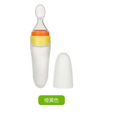 Детская бутылочка с силиконовой ложкой для кормления PU-184