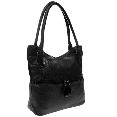 Классическая сумочка Eiva из эко-кожи чёрного цвета.