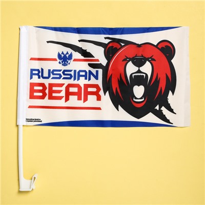 Набор флагов на кронштейне Russian bear, 40х24, 2 шт