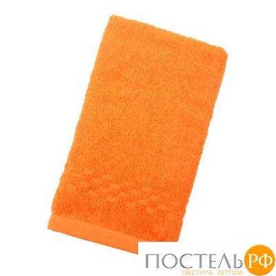 Полотенце Collorista однотонное, цвет оранжевый, размер 40х70 см +/- 3 см, 400 гр/м2
