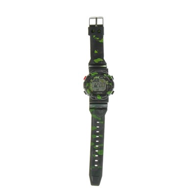 Часы наручные электронные мужские "Защитник", с силиконовым ремешком, микс