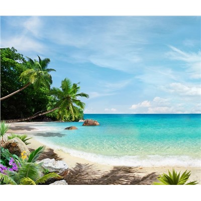 3D Фотообои «Тропический пляж»