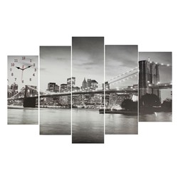 Часы настенные модульные «Мост», 80 × 140 см