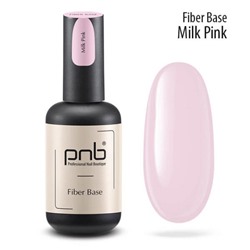 Файбер база с нейлоновыми волокнами молочно-розовая Milk Pink Fiber Base PNB 8 мл