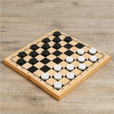 Настольная игра 2 в 1 "Лучший": шахматы, шашки (король h=7.2 см, пешка h=4 см), поле 29 х 29 см,  38