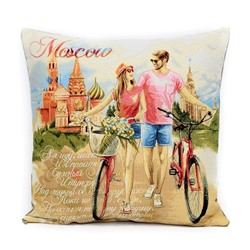 Романтическое свидание Москва - гобеленовая наволочка