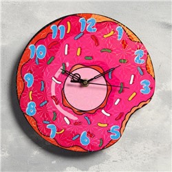 Часы настенные "Пончик", плавный ход, 23.5 х 23.5 см