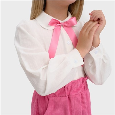 Рубашка детская KAFTAN, размер 32 (110-116 см), цвет белый