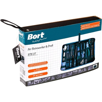 Набор ручного инструмента Bort BTK-37, 37 предметов