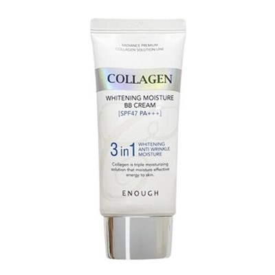 ВВ-крем с морским коллагеном Enough Collagen 3 in 1 Whitening Moisture BB Сream SPF47 PA+++, 50 мл