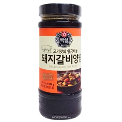 Корейский соус-маринад для свиных ребрышек Кальби Beksul, Корея 500 г,