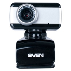 Веб-камера SVEN IC-320, 0.3 МП, 640x480, черно-серебристая