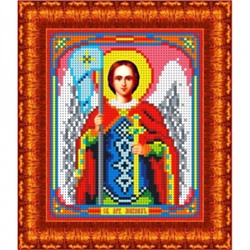 Ткань-схема для вышивания бисером "Святой Архангел Михаил" А5 (кби 5071)