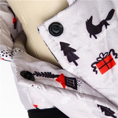 Куртка для собак "Полянка", размер XXL (ДС 38, ОШ 48, ОГ 52 см), белая