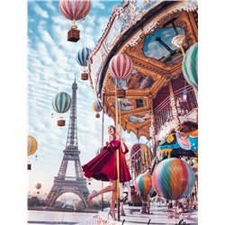 Картина по номерам 40х50 - Парижская карусель