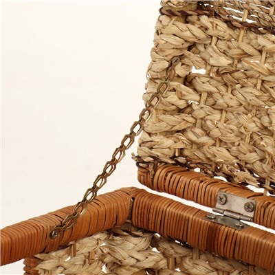 Корзина плетеная, 52х32х35 см, водоросли, кукурузный лист