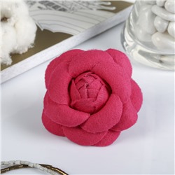 Декор для творчества войлок "Королевская роза" розовый (набор 2 шт) 6,5х6,5 см