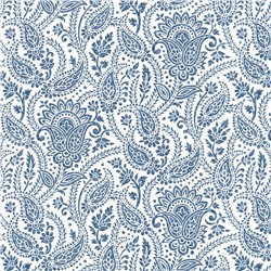 Ткань на отрез рогожка 150 см 3045-1 Персия цвет синий