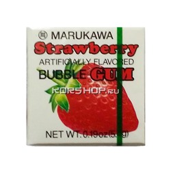 Жевательная резинка Marukawa (4 шарика) с клубничным вкусом, Япония, 5,4 г