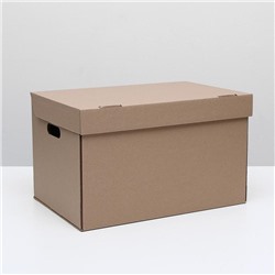 Коробка для хранения, бурая, 48 х 32,5 х 29,5 см,