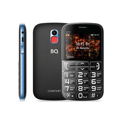 Сотовый телефон BQ M-2441 Comfort черно-синий
