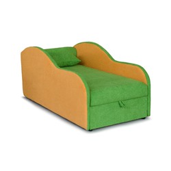 Детский диван «Кенгуру 4», механизм подъёма, цвет зелёный/оранжевый