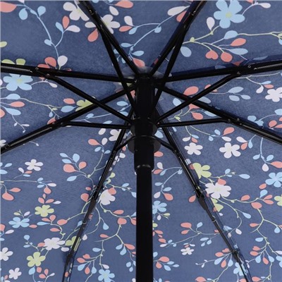 Зонт автоматический «Samantha», ветроустойчивый, 3 сложения, 8 спиц, R = 47 см, цвет МИКС