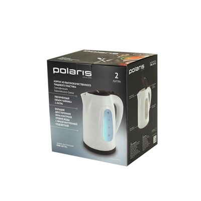 Чайник электрический POLARIS PWK 2077СL, 2200, 2 л, подсветка, бордовый