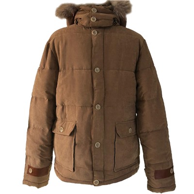 Размер 44. ​Современная утепленная мужская куртка Adrian горчичного цвета.