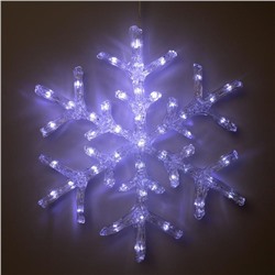 Светодиодная фигура «Снежинка» 39 см, акрил, 50 LED, 220 В, свечение белое