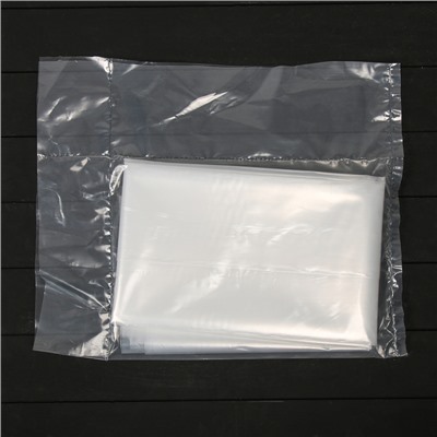 Плёнка полиэтиленовая, толщина 100 мкм, 3 × 5 м, рукав (1,5 м × 2), прозрачная, 1 сорт, ГОСТ 10354-82