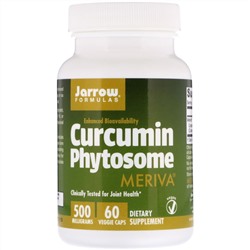 Jarrow Formulas, Curcumin Phytosome с Meriva, 500 мг, 60 растительных капсул