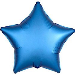 Шар фольгированный 18" «Звезда», сатин люкс, цвет голубой