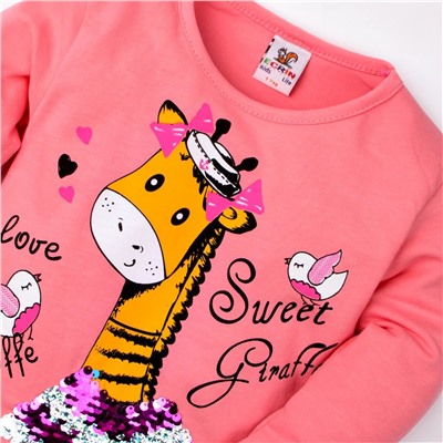 Лонгслив Ecrin Kids Sweet Giraffe